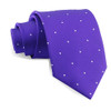 Cadbury Purple White Pin Dots Formal Wedding Straight Mens Neck Tie