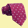 Burgundy White Polka Dots Formal Wedding Straight Mens Neck Tie Burgundy White Polka Dots Formal Wedding Straight Mens Neck Tie