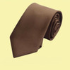 Chocolate Coffee Brown Formal Boys Ages 7-13 Wedding Straight Boys Neck Tie