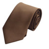 Chocolate Coffee Brown Formal Boys Ages 7-13 Wedding Straight Boys Neck Tie