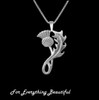 Thistle Single Drop Scotland Emblem Sterling Silver Pendant