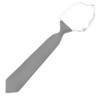 Medium Silver Grey Junior Boys Ages 3-7 Wedding Elastic Straight Boys Neck Tie Medium Silver Grey Junior Boys Ages 3-7 Wedding Elastic Straight Boys Neck Tie