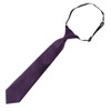 Eggplant Purple Junior Boys Ages 3-7 Wedding Elastic Straight Boys Neck Tie