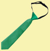 Emerald Green Junior Boys Ages 3-7 Wedding Elastic Straight Boys Neck Tie