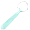 Light Mint Green Junior Boys Ages 1-7 Wedding Elastic Straight Boys Neck Tie