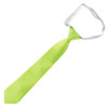 Lime Green Junior Boys Ages 3-7 Wedding Elastic Straight Boys Neck Tie