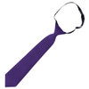 Dark Purple Junior Boys Ages 3-7 Wedding Elastic Straight Boys Neck Tie