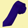 Electric Blue Indigo Formal Groomsmen Groom Wedding Slim Skinny Mens Neck Tie