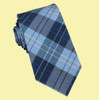 Light Blue Dark Blue Tartan Groomsmen Groom Wedding Narrow Mens Neck Tie