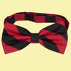 Scarlet Red Black Stripes Formal Groomsmen Groom Wedding Mens Neck Bow Tie Scarlet Red Black Stripes Formal Groomsmen Groom Wedding Mens Neck Bow Tie