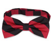 Scarlet Red Black Stripes Formal Groomsmen Groom Wedding Mens Neck Bow Tie Scarlet Red Black Stripes Formal Groomsmen Groom Wedding Mens Neck Bow Tie