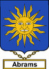 Abrams English Coat of Arms Print Abrams English Family Crest Print