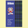 Aitken History Coat of Arms Tartan Origins Mini Book