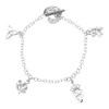 Alba Scotland Charm Symbols Sterling Silver Bracelet