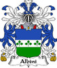 Albini Italian Coat of Arms Print Albini Italian Family Crest Print