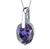 Alexandrite Oval Cut Simple Sterling Silver Pendant Alexandrite Oval Cut Simple Sterling Silver Pendant
