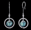 Alexandrite Spherical Teal Ball Zirconia Circle Sterling Silver Earrings Alexandrite Spherical Teal Ball Zirconia Circle Sterling Silver Earrings