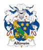 Alfonsin Spanish Coat of Arms Large Print Alfonsin Spanish Family Crest