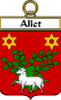 Allet French Coat of Arms Large Print Allet French Family Crest