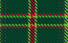 All Ireland Green Modern Double Width 11oz Lightweight Tartan Wool Fabric