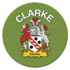 Clarke Coat of Arms Cork Round English Family Name Coasters Set of 2 Clarke Coat of Arms Cork Round English Family Name Coasters Set of 2