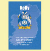 Kelly Coat Of Arms History Irish Family Name Origins Mini Book