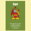 Carr Coat Of Arms History English Family Name Origins Mini Book