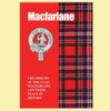 MacFarlane Clan Badge History Scottish Family Name Origins Mini Book