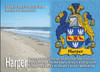 Harper Coat of Arms English Family Name Fridge Magnets Set of 2