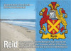 Reid Coat of Arms English Family Name Fridge Magnets Set of 2
