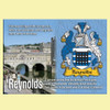 Reynolds Coat of Arms English Family Name Fridge Magnets Set of 2