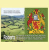 Roberts Coat of Arms English Family Name Fridge Magnets Set of 4