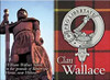 Wallace Clan Badge Scottish Family Name Fridge Magnets Set of 4