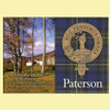 Paterson Clan Badge Scottish Family Name Fridge Magnets Set of 2