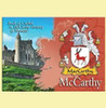 McCarthy Coat of Arms Irish Family Name Fridge Magnets Set of 2