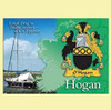 Hogan Coat of Arms Irish Family Name Fridge Magnets Set of 4