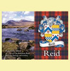 Reid Coat of Arms Scottish Family Name Fridge Magnets Set of 4