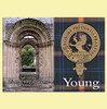 Young Clan Badge Scottish Family Name Fridge Magnets Set of 4 Young Clan Badge Scottish Family Name Fridge Magnets Set of 4