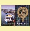 Graham Clan Badge Scottish Family Name Fridge Magnets Set of 2
