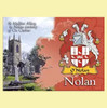 Nolan Coat of Arms Irish Family Name Fridge Magnets Set of 4