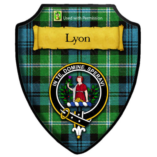 Lyon Tartan Crest Garden Flag