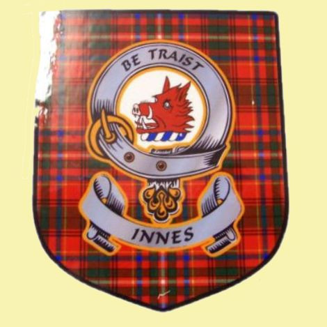 Innes Clan Tartan Clan Innes Badge Shield Decal Sticker Set of 3 - For ...