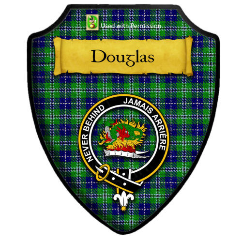 Douglas Ancient Tartan Crest Birdseye Mesh Polo Shirt