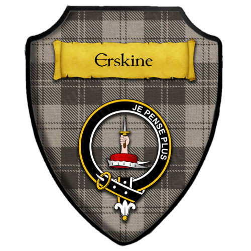 Erskine Modern Tartan Crest Wall Hanging Banner