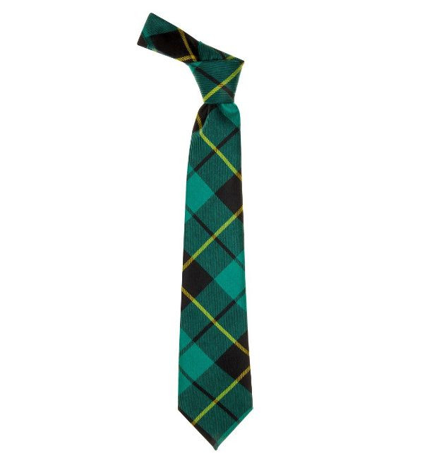 I LUV LTD Gents Neck Tie Sinclair Red Modern Tartan Lightweight