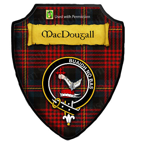 McDowell (MacDowell) Tartan Crest Wall Hanging Banner main image 0