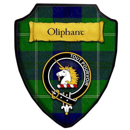 Oliphant Modern Tartan Crest House Flag main image 0