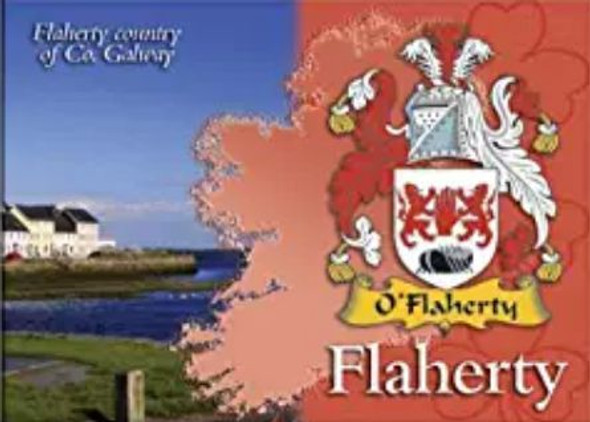 Flaherty  Coat of Arms Irish Family Name Fridge Magnets Set of 2