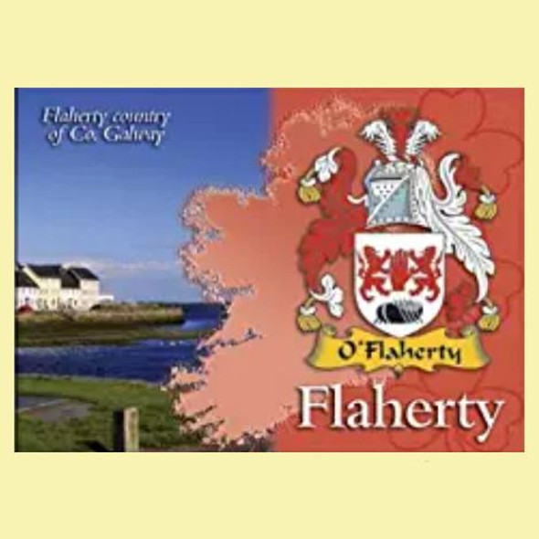 Flaherty Coat of Arms Irish Family Name Fridge Magnets Set of 4