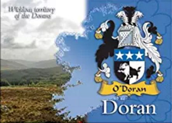 Doran  Coat of Arms Irish Family Name Fridge Magnets Set of 2